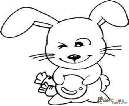 兔子简笔画:兔子又睡在大树下 兔子简笔画:兔子又睡在大树下